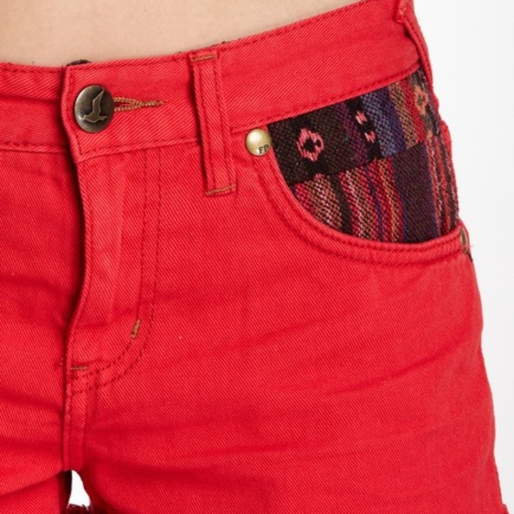 Free People Rugged Ripped Baja Denim Shorts - Picture 4 of 5